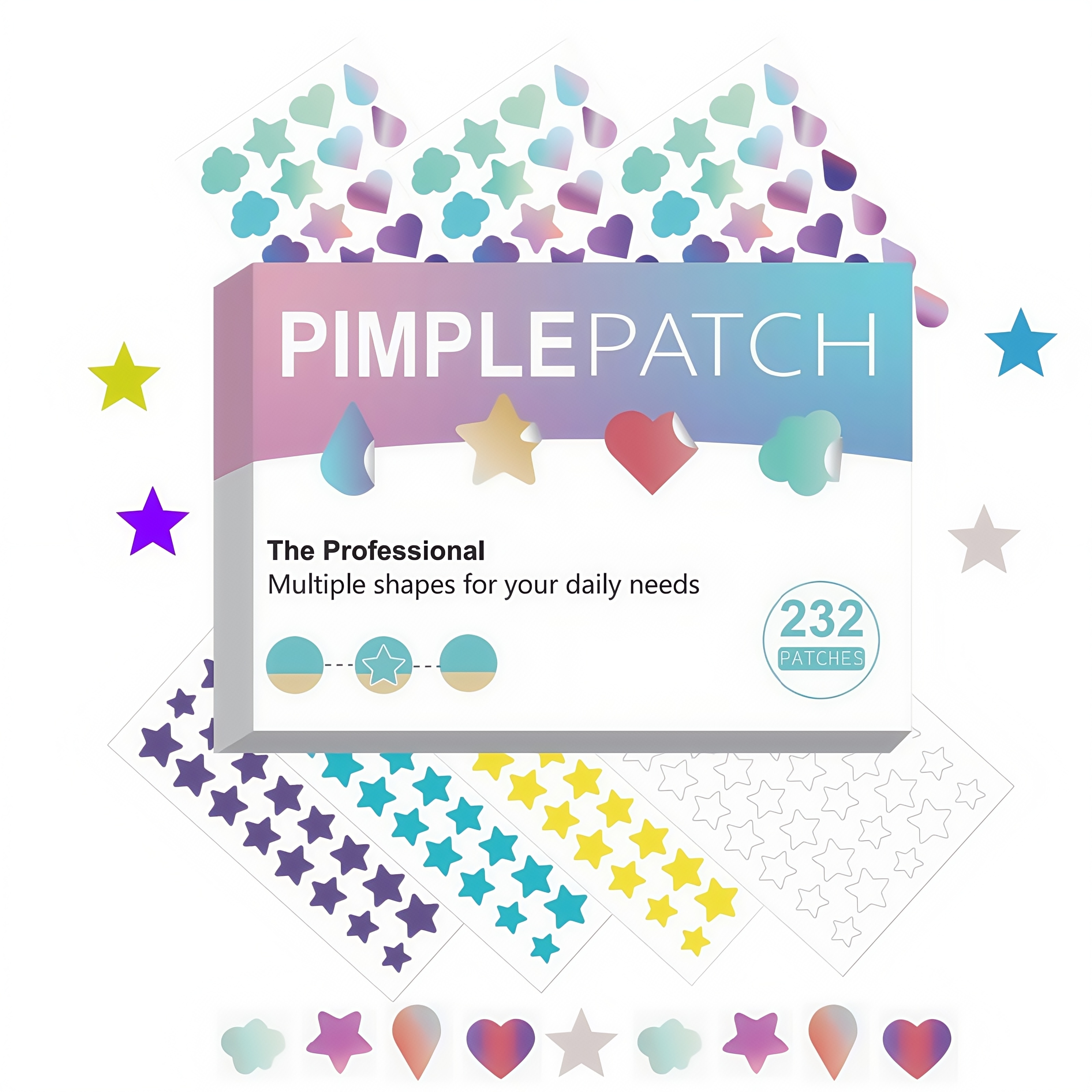 Skincare Acne - Microneedle Acne Pimple Patch 232PCS Waterproof
