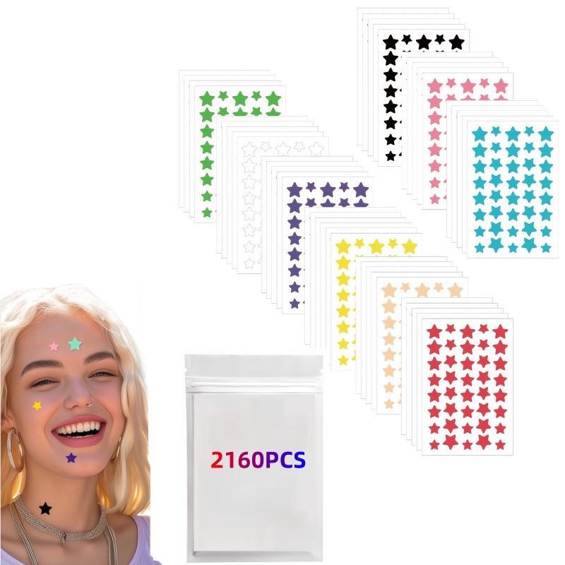 Skincare Acne - 2160PCS Large Count Cute Star Acne