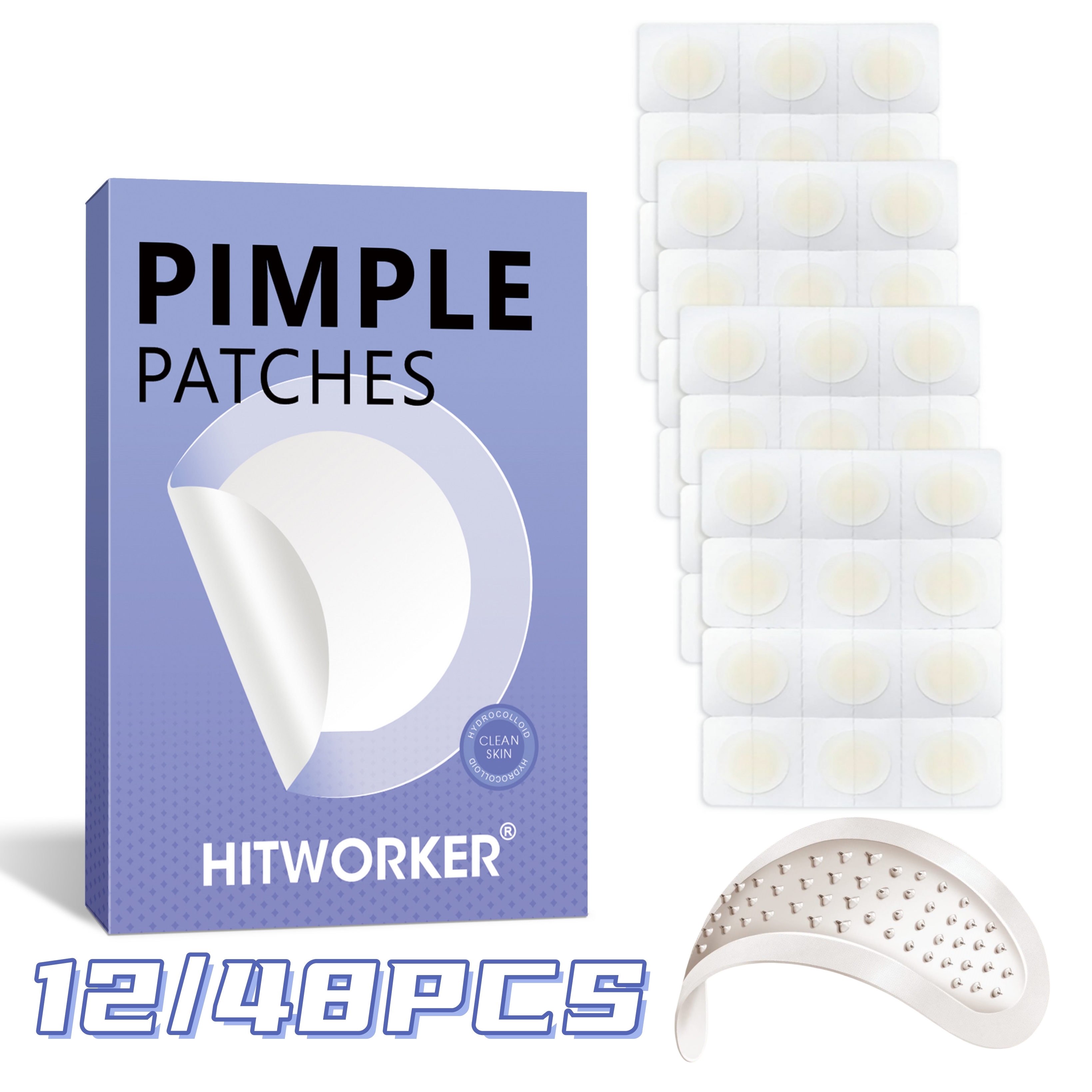 Skincare Acne - Invisible Waterproof Hydrocolloid Acne Patch for