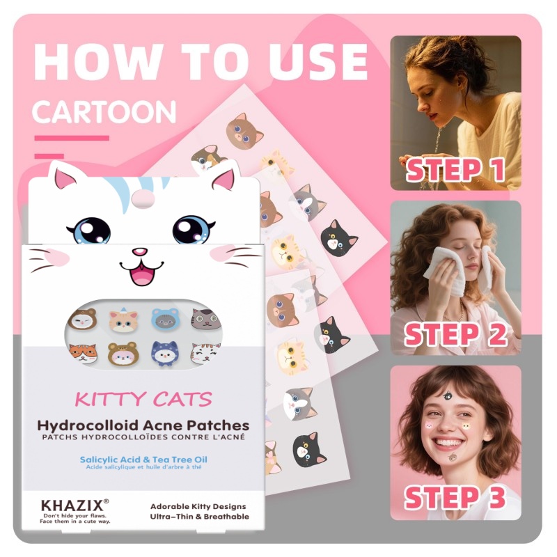100 new cartoon facial acne pa – Skincare Acne recenzja i cena