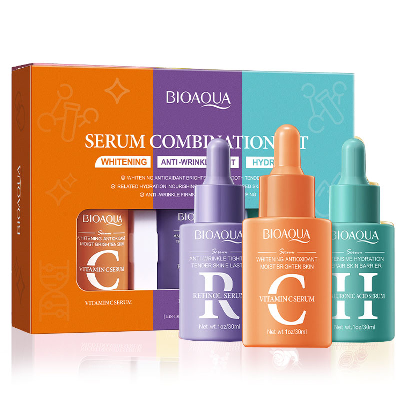 3pcs/set BIOAQUA Vitamin C Ret – Hyaluronic Acid Serum recenzja i cena