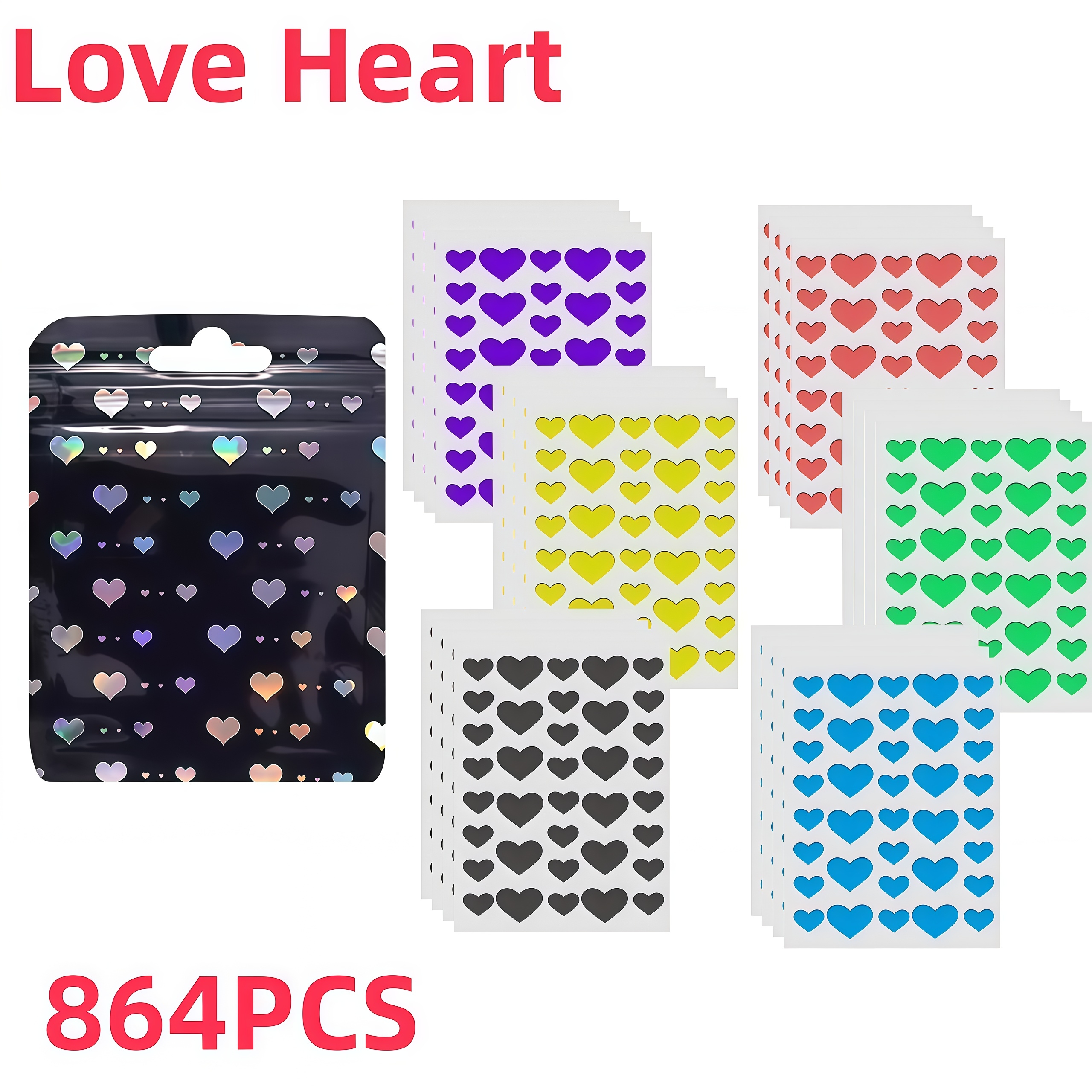 864PCS Cute Heart Shape Pimple – Skincare Acne recenzja i cena