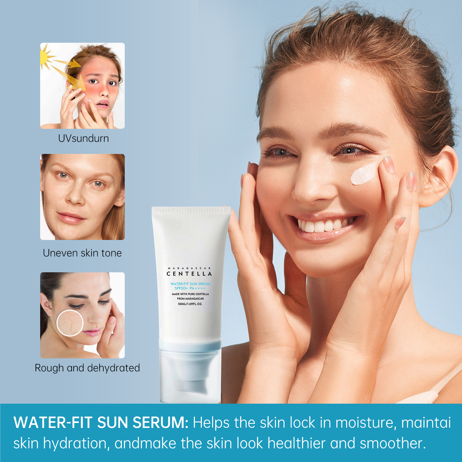 SPF50+ PA++++ Sunscreen Cream  – Skincare Basic recenzja i cena
