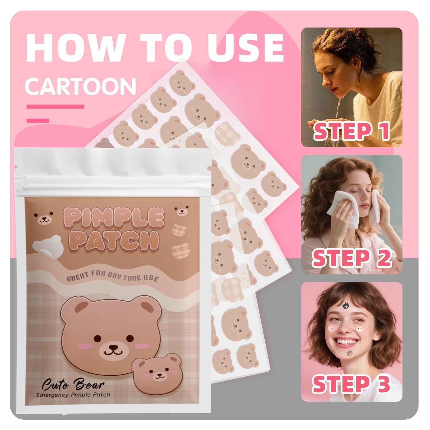 360PCS 3 types of adorable lit – Skincare Acne recenzja i cena