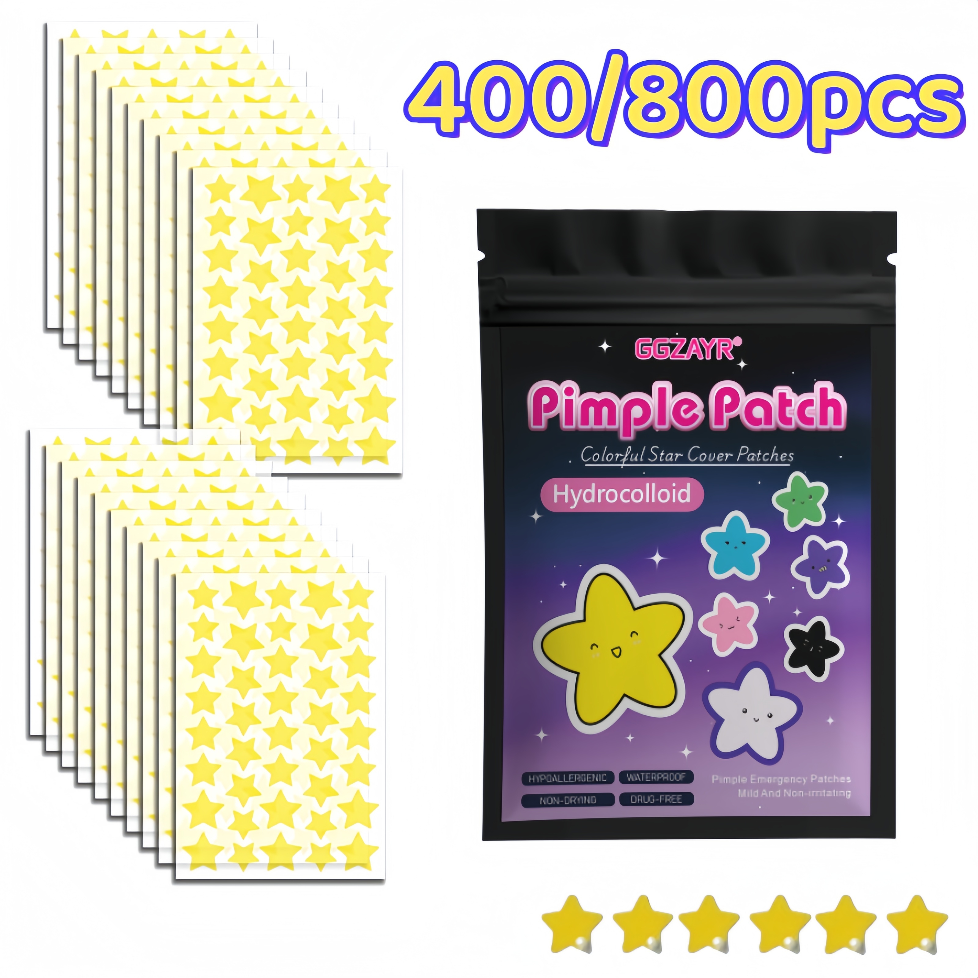 400/800pcs Hydrocolloid Acne P – Skincare Acne recenzja i cena