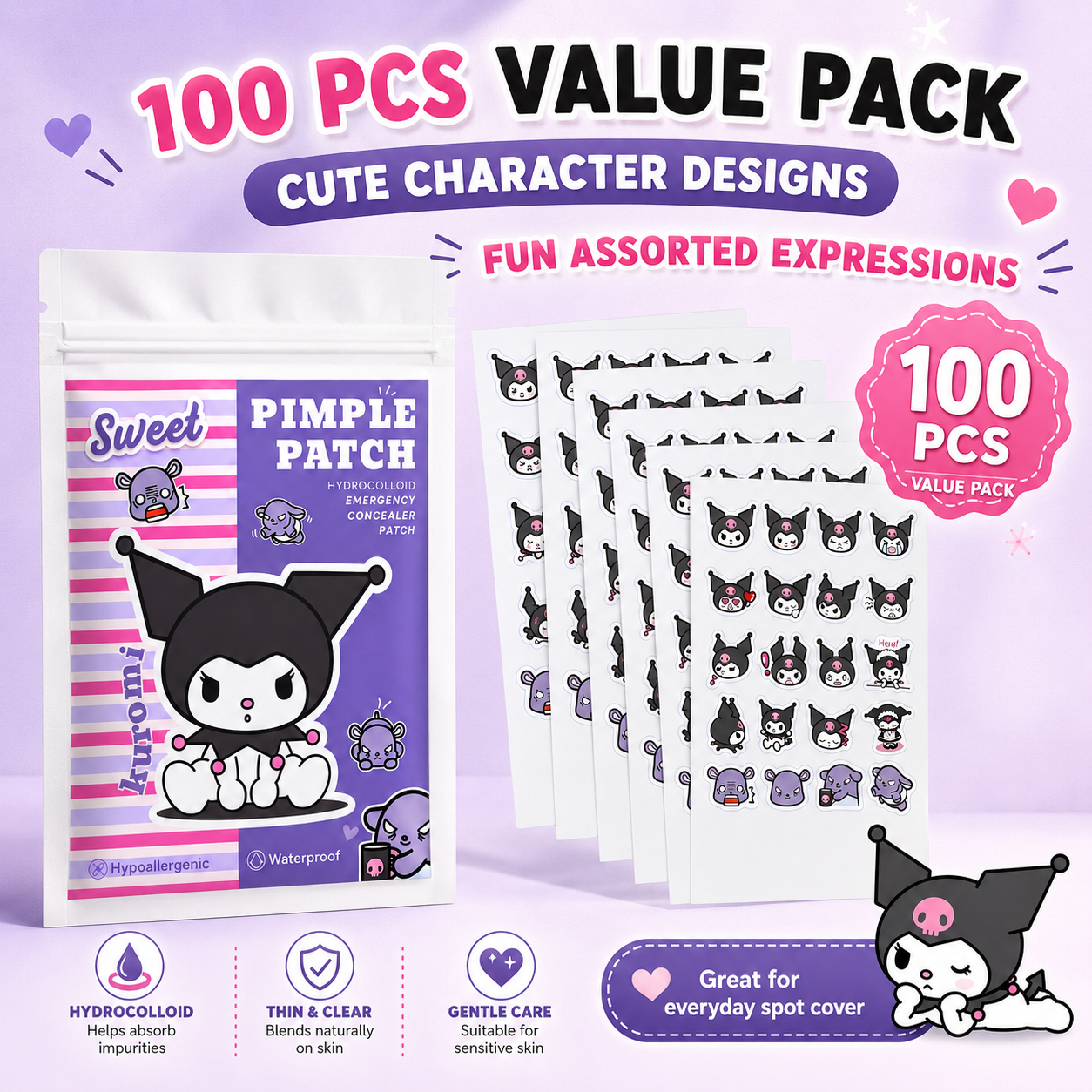 Hello Kitty Cute Pimple Patche – Skincare Acne recenzja i cena