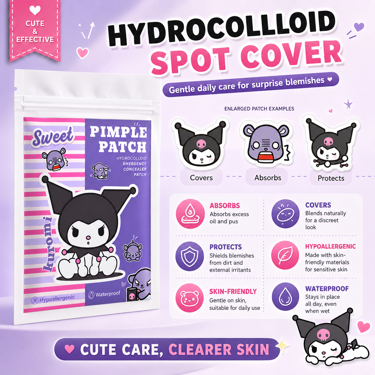 Hello Kitty Cute Pimple Patche – Skincare Acne recenzja i cena