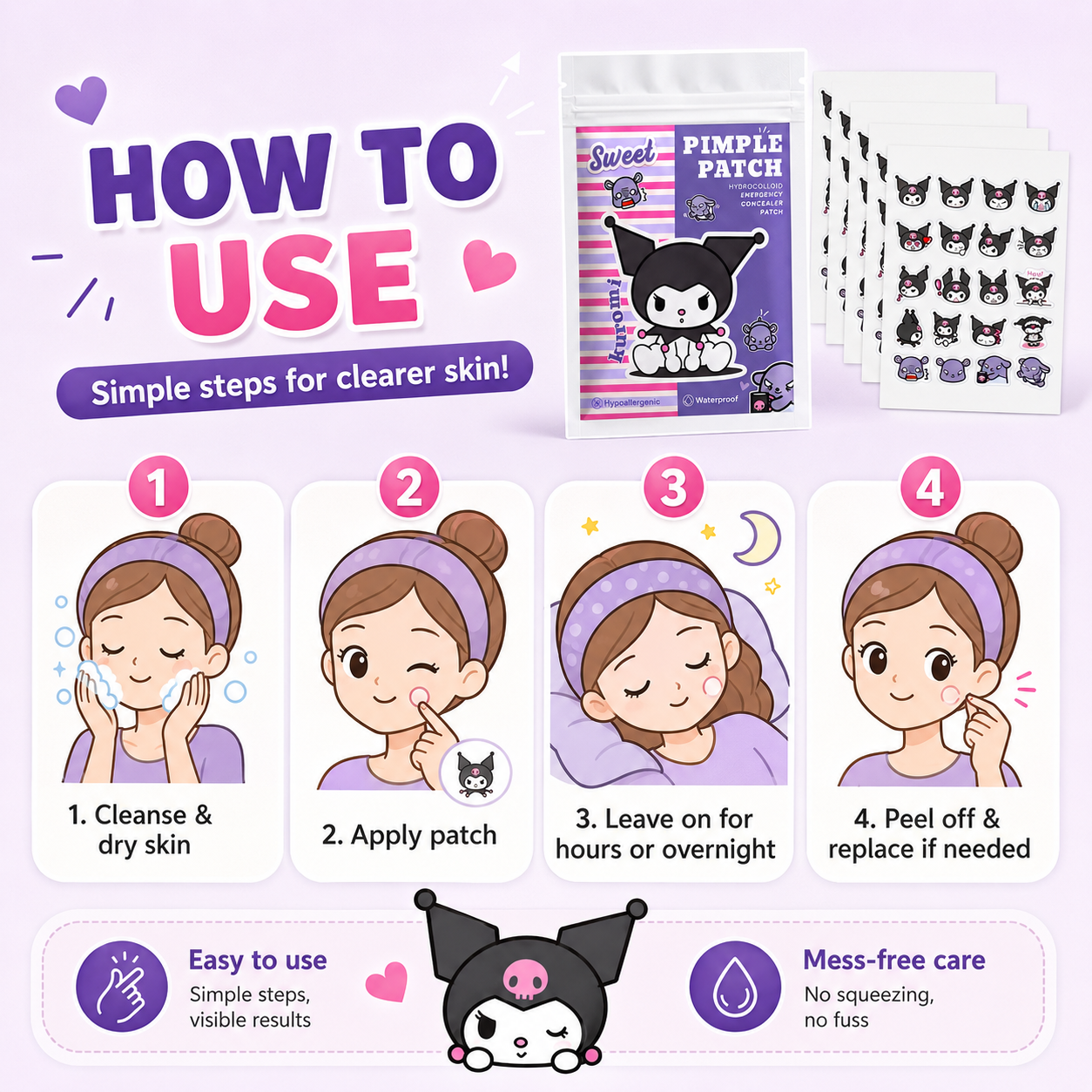Hello Kitty Cute Pimple Patche – Skincare Acne recenzja i cena