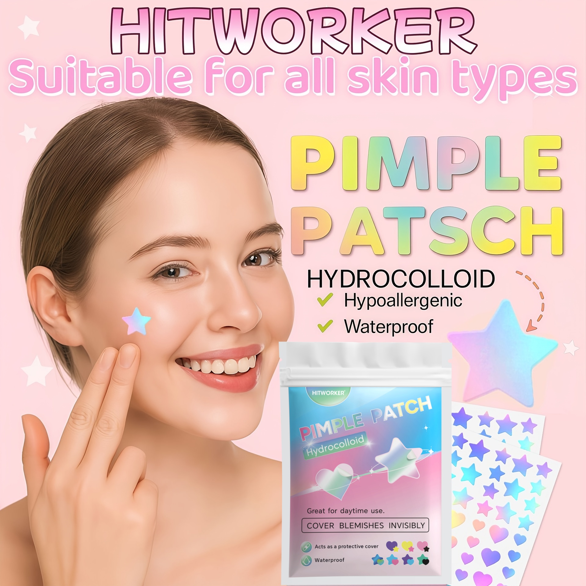 360pcs Colorful Acne Patches – – Skincare Acne recenzja i cena