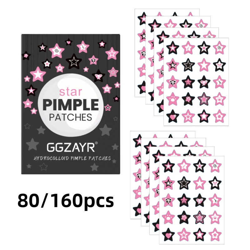 80/160pcs Star Acne Patch Set  – Skincare Acne recenzja i cena