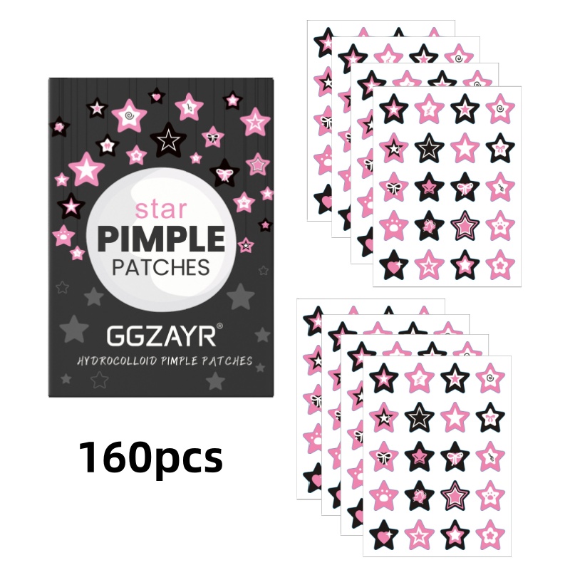 80/160pcs Star Acne Patch Set  – Skincare Acne recenzja i cena
