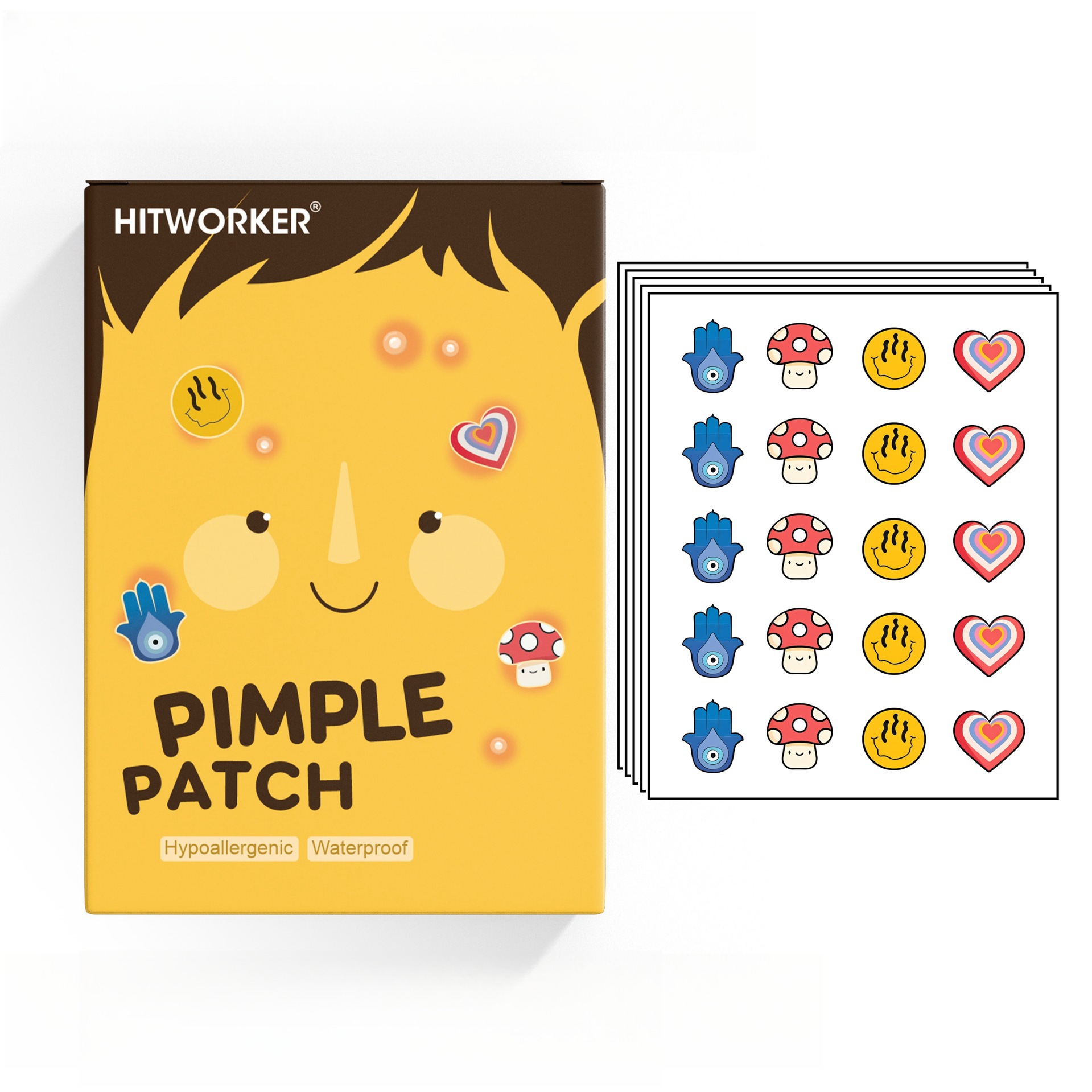100Pcs Cute 4 Shapes Acne Pimp – Skincare Acne recenzja i cena