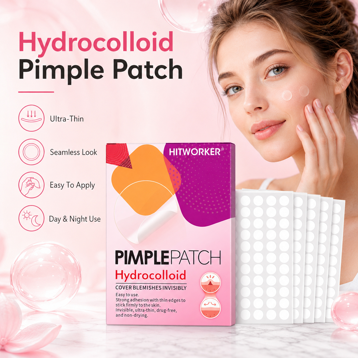 1200/400pcs/box invisible acne – Skincare Acne recenzja i cena