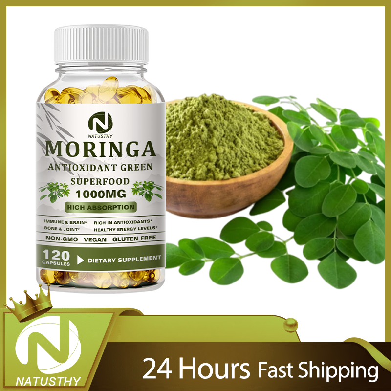 Moringa Organic 1000 mg - With – Vitamin C Powder recenzja i cena