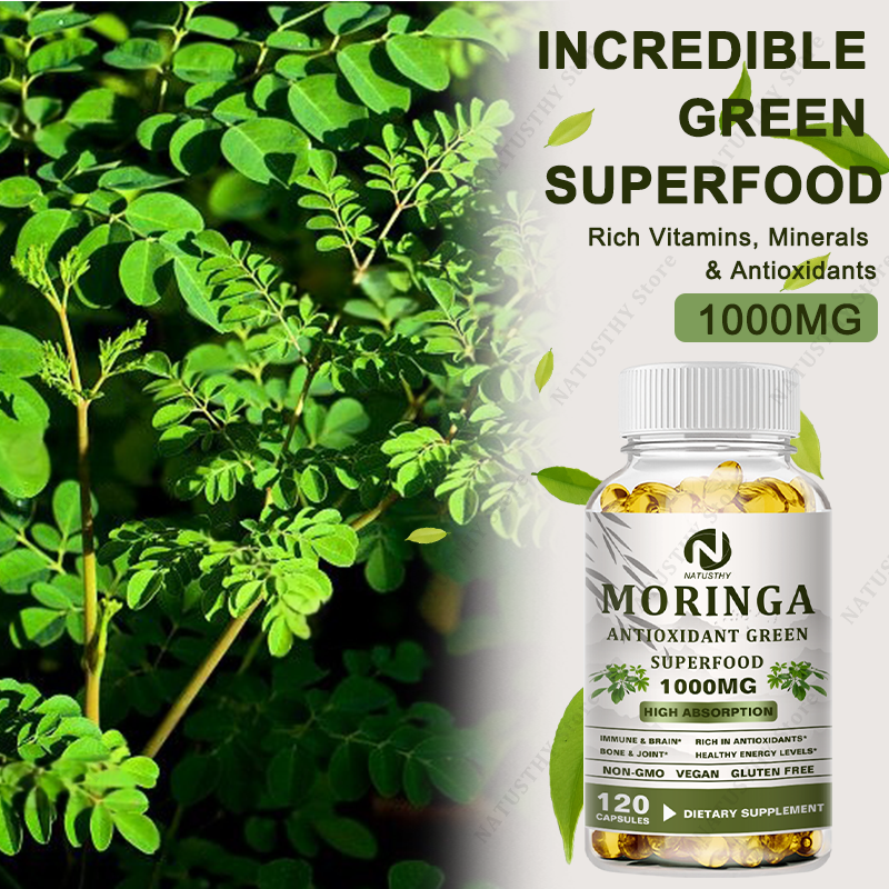 Moringa Organic 1000 mg - With – Vitamin C Powder recenzja i cena