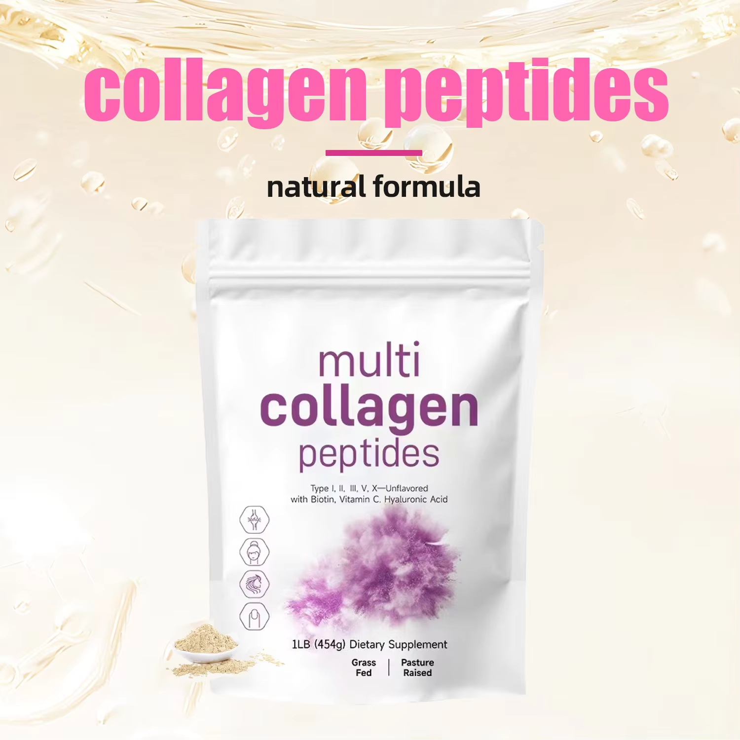 454G Multi Collagen Peptides P – Vitamin C Powder recenzja i cena
