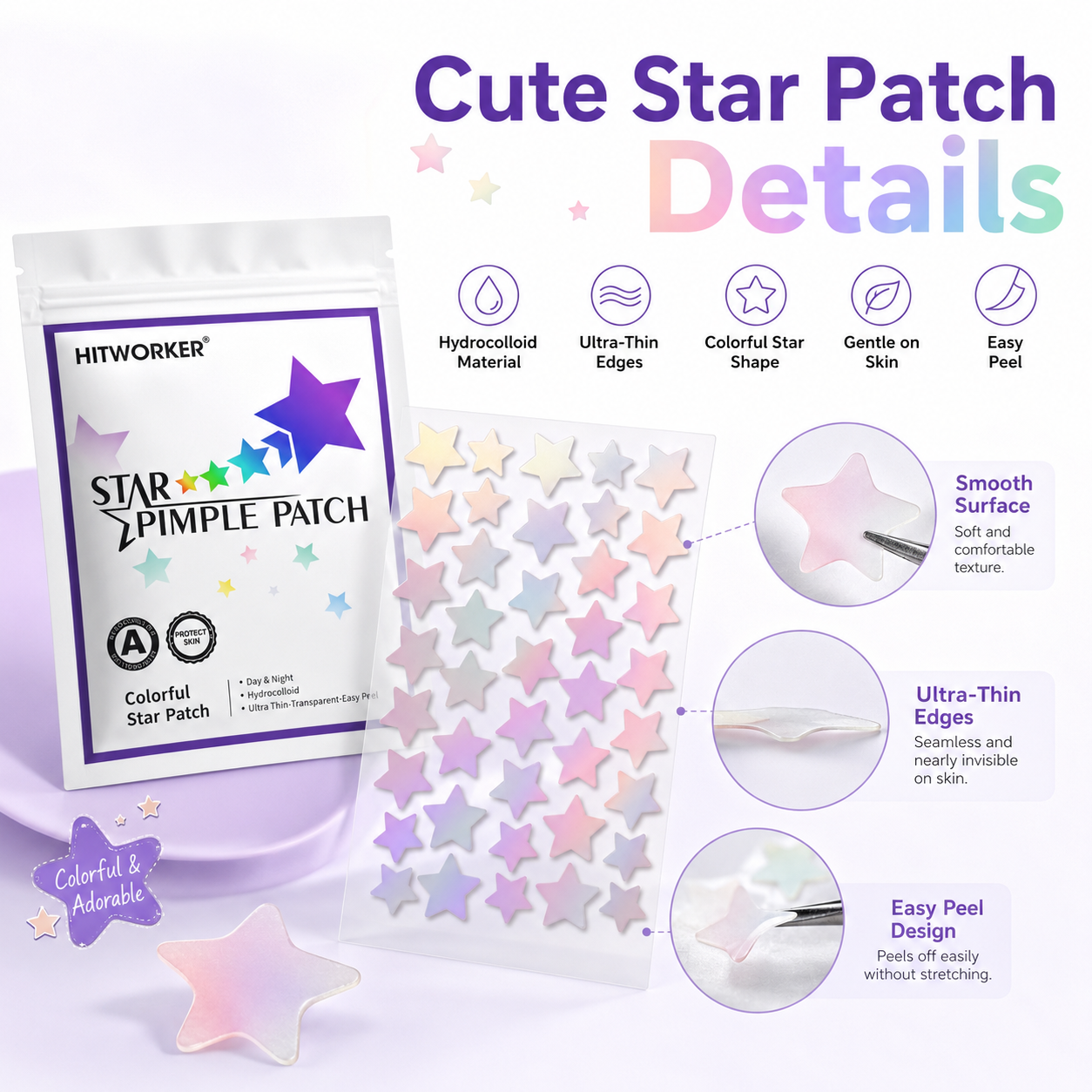 80/240/400pcs acne patches, wa – Skincare Basic recenzja i cena